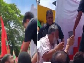 बिहार बंद के दौरान मंच विवाद